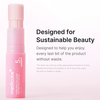 [NEW] [Medicube] PDRN Pink Collagen Volume Multi Balm | All in One Volufiline, PDRN, NAD Stick for Youthful-Looking, Helping Look of Fine Lines, Firming Care, Anti-Aging Care | for Under-Eyes, Neck, Forehead, Smile Lines, Lip Care | Korean Skincare